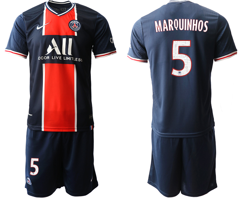 Men 2020-2021 club Paris St German home #5 blue Soccer Jerseys1->paris st german jersey->Soccer Club Jersey